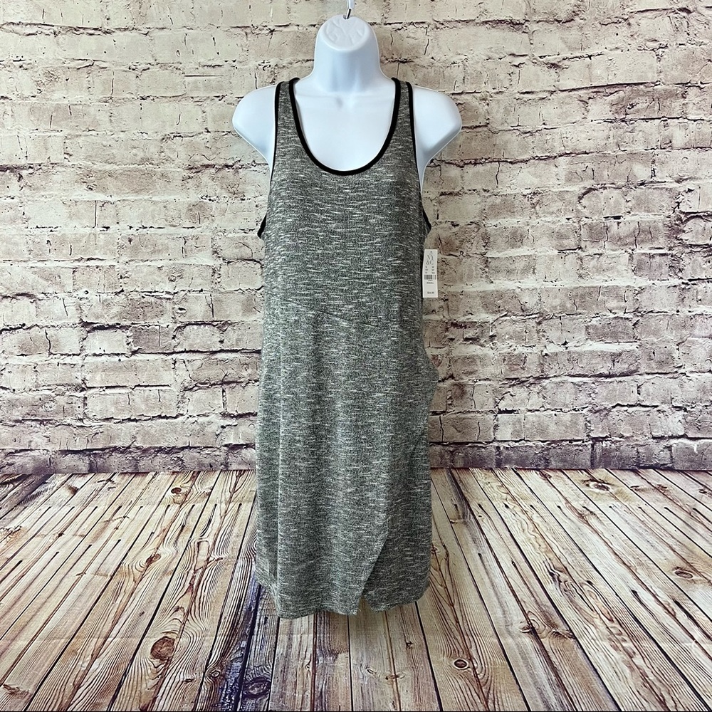 New York & Company Grey Pullover Sleeveless Knit Tank Dress